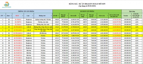 Cập nhật Giá bán và chính sách bán hàng Dự án Khu du lịch Quốc tế Đồi Rồng 