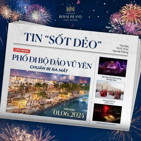 Phố đi bộ Đảo Vũ yên -Cơ hội kinh doanh đột phá cho chủ Shop và nhà đầu tư