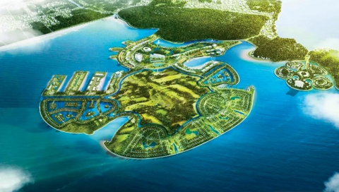 Cảnh quan tại khu du lịch Đồi Rồng Dragon Ocean Đồ Sơn có gì?